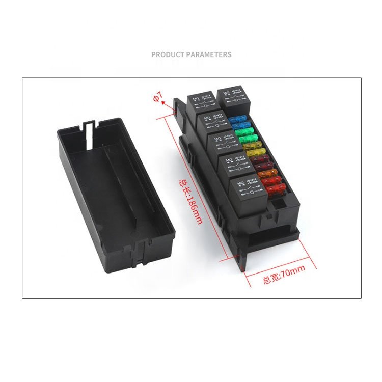 Auto 12V Car Relay Box / Fuse Boxes Automotive Fuse Holder for Sale