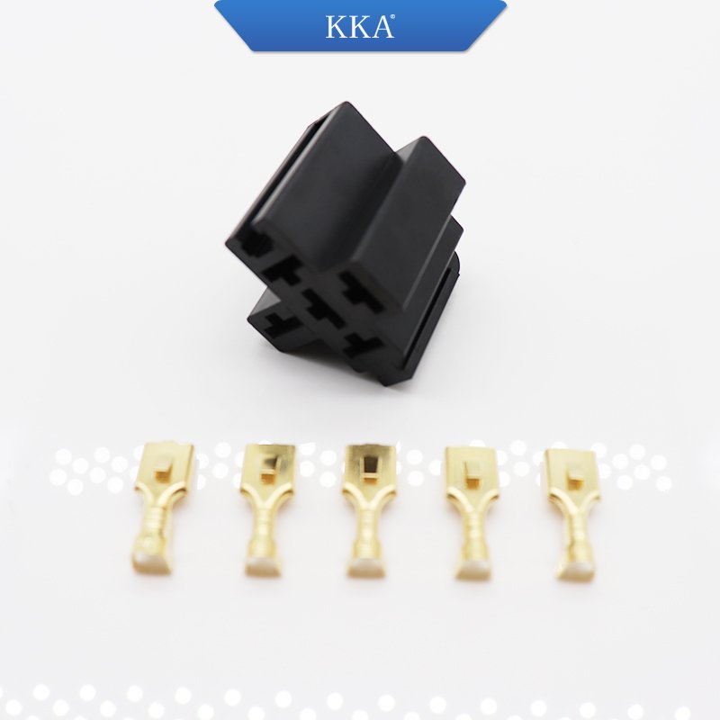 PCB Relay Socket for 40A Automotive Relay , for KKA-V4 Automotive Relay, Without Wires. with Connectors