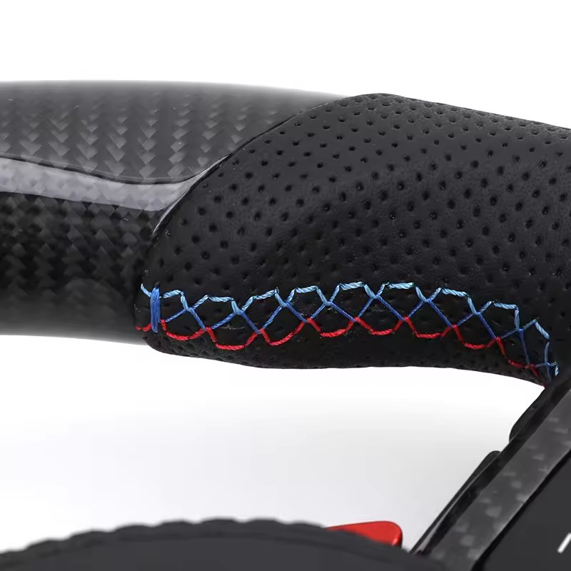 With M1 M2 Button M Sport Volant Lenkrad Carbon Steering Wheel for BMW 3 Series G30 G31 M5 X3 G01 G20 M4 G82 G80 M340i G11 G12