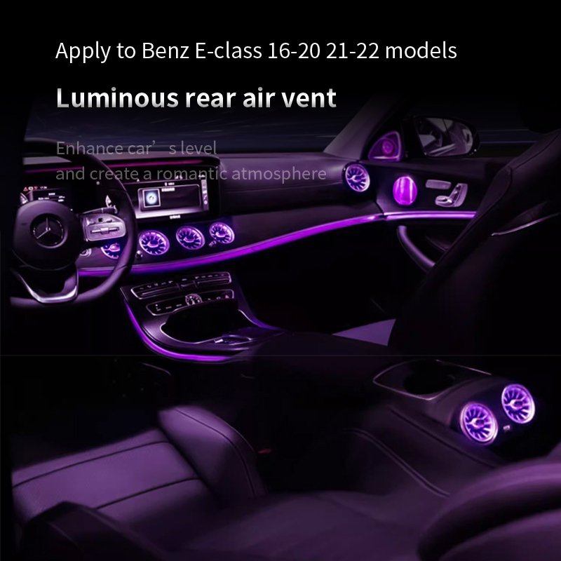 High Quality Car Atmosphere Light Rear Turbine Air Vent Ambient Light for Mercedes-Benz E-class E-coupe W213 W238