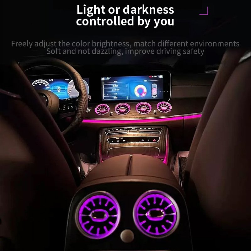 High Quality Car Atmosphere Light Rear Turbine Air Vent Ambient Light for Mercedes-Benz E-class E-coupe W213 W238