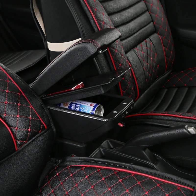 Automotive Interior Accessories Seat Armrest Console Storage Organizer Universal Car Arm Rest Console Box With 7 USB