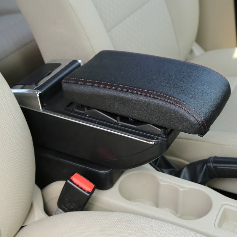 Automotive Interior Accessories Seat Armrest Console Storage Organizer Universal Car Arm Rest Console Box With 7 USB