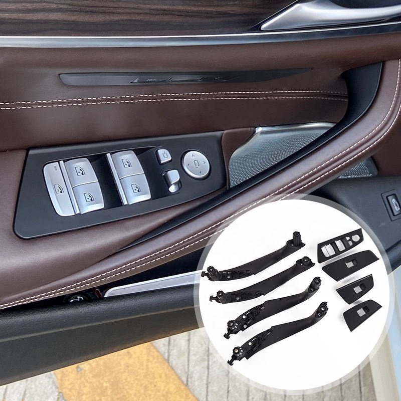 G30 G31G38 8PCS Carbon Fiber Interior Inner Door Handle for BMW 5 Series G30 G31G38 F90 M5 LCI 51417438523 51417438524