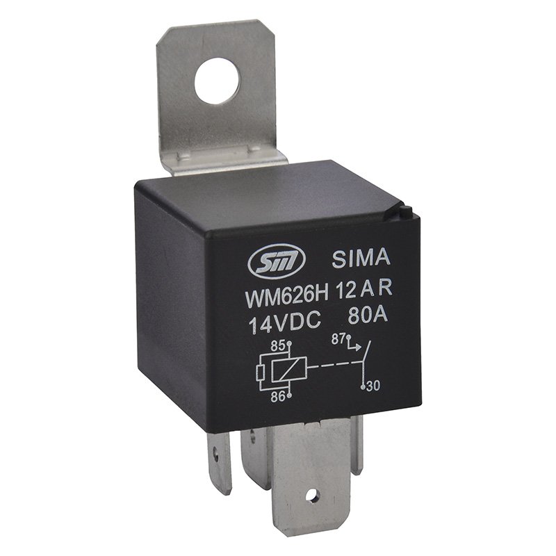 Auto Relays 4/5 Pin NO/NC Automotive Relay Car PCB Relays with Brackets 80A WM626H