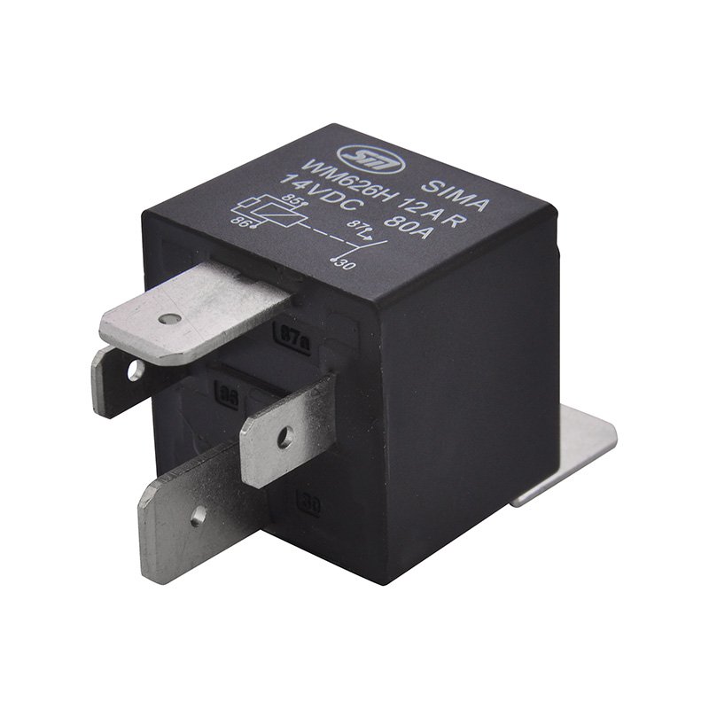 Auto Relays 4/5 Pin NO/NC Automotive Relay Car PCB Relays with Brackets 80A WM626H