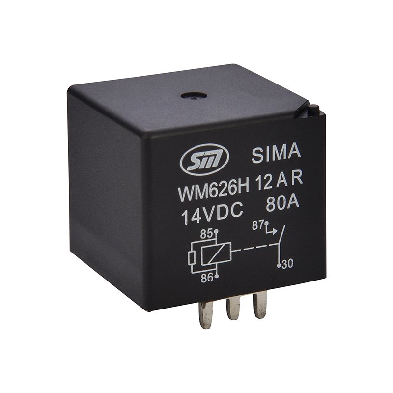 Auto Relays 4/5 Pin NO/NC Automotive Relay Car PCB Relays with Brackets 80A WM626H