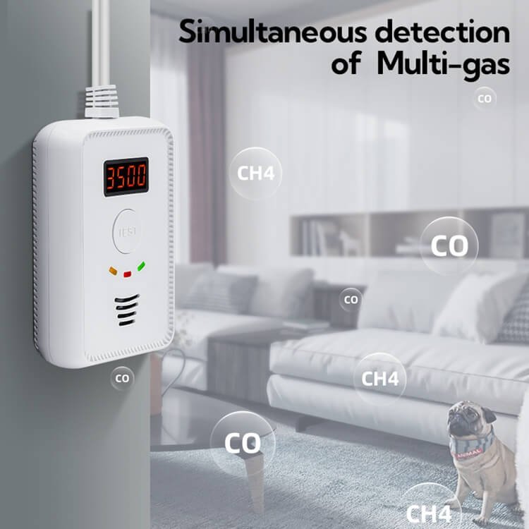 Factory Directly Sell Wireless LPG Natural Gas Leak Detector Alarm with Solenoid Valve