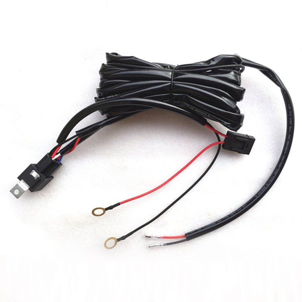 Universal 40A 12V Power Switch Relay Fuse Wiring Harness Kit for LED Light Bar Offroad