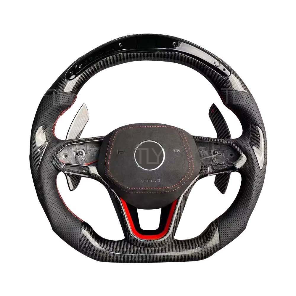 Car Steering Wheel for volkswagen VW Golf 8 golf8 mk7 mk8 gti 7r Steering Wheels for Volant Lenkrad Carbon Fiber Steering Wheel