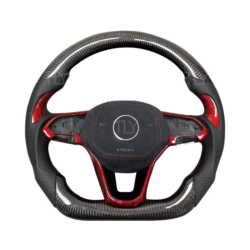 Car Steering Wheel for volkswagen VW Golf 8 golf8 mk7 mk8 gti 7r Steering Wheels for Volant Lenkrad Carbon Fiber Steering Wheel