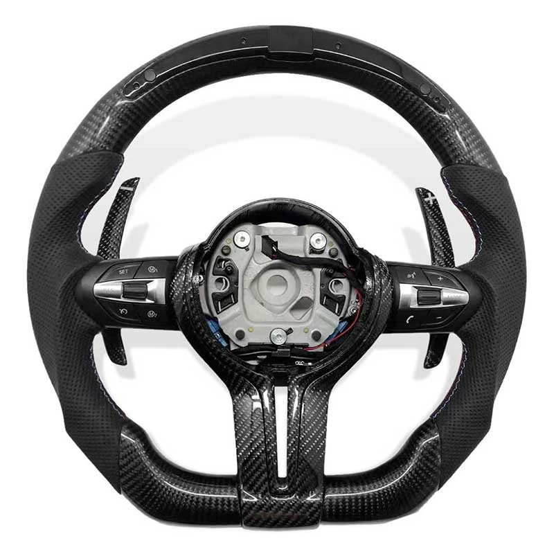 Carbon Fiber LED Car Steering Wheel For BMW M3 M6 F10 F20 F30 F11 F31 F21 F22 F25 F26 F15 F16 F32 F34 F35 F36 F80