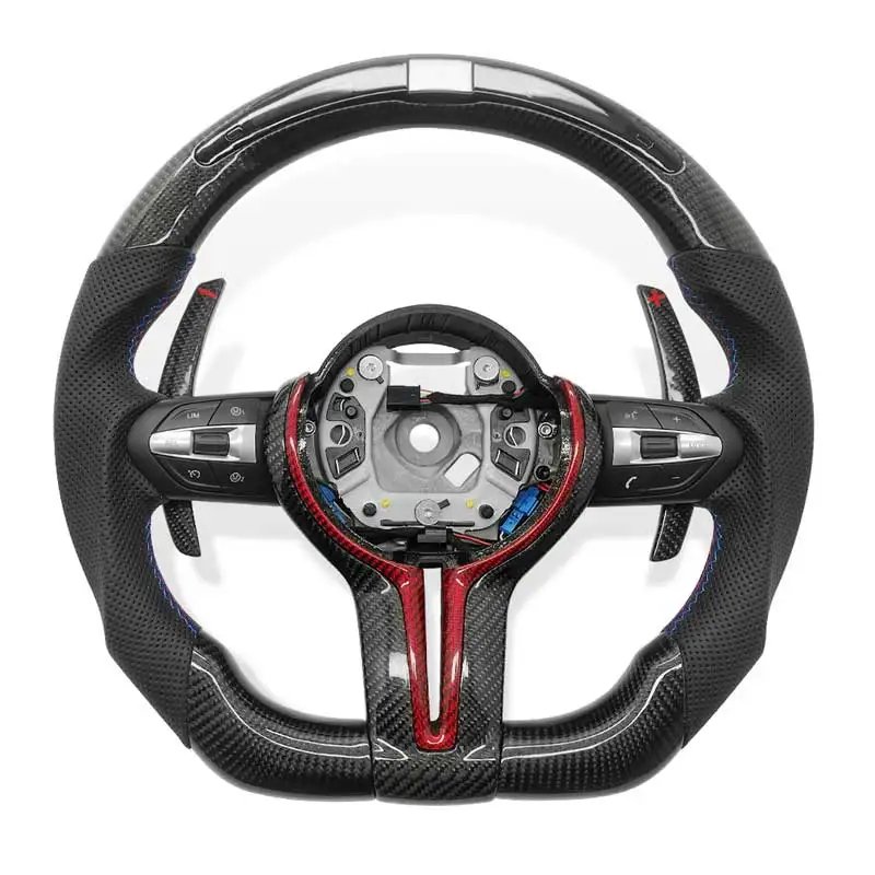 Carbon Fiber LED Car Steering Wheel For BMW M3 M6 F10 F20 F30 F11 F31 F21 F22 F25 F26 F15 F16 F32 F34 F35 F36 F80
