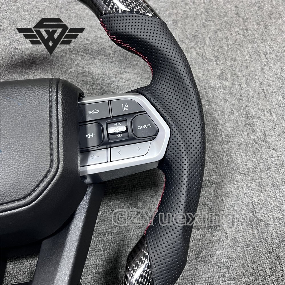 High Quality For Toyota LC300 New Design Small Hole Carbon Fiber Car Steering Wheel Assembly Sports Model