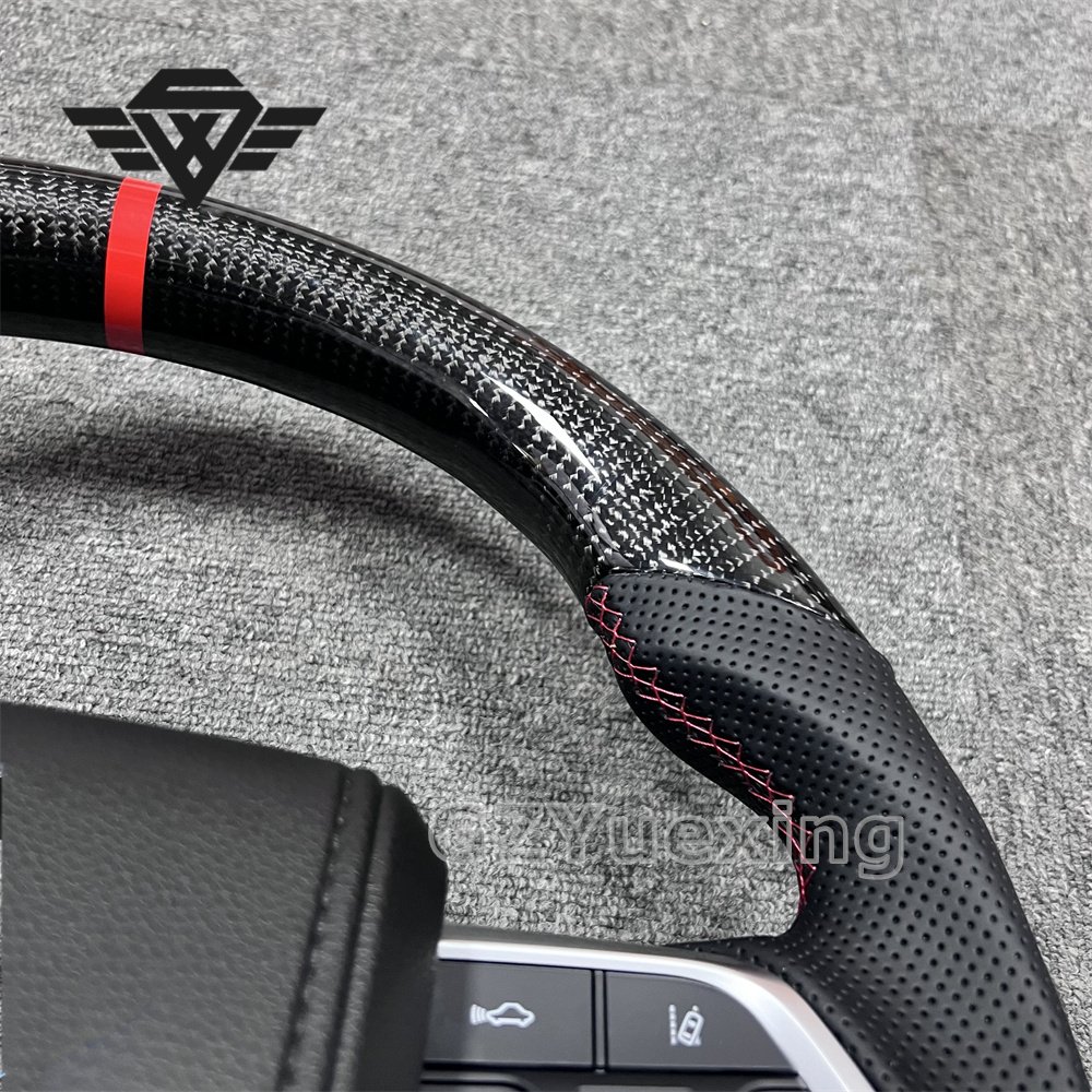 High Quality For Toyota LC300 New Design Small Hole Carbon Fiber Car Steering Wheel Assembly Sports Model