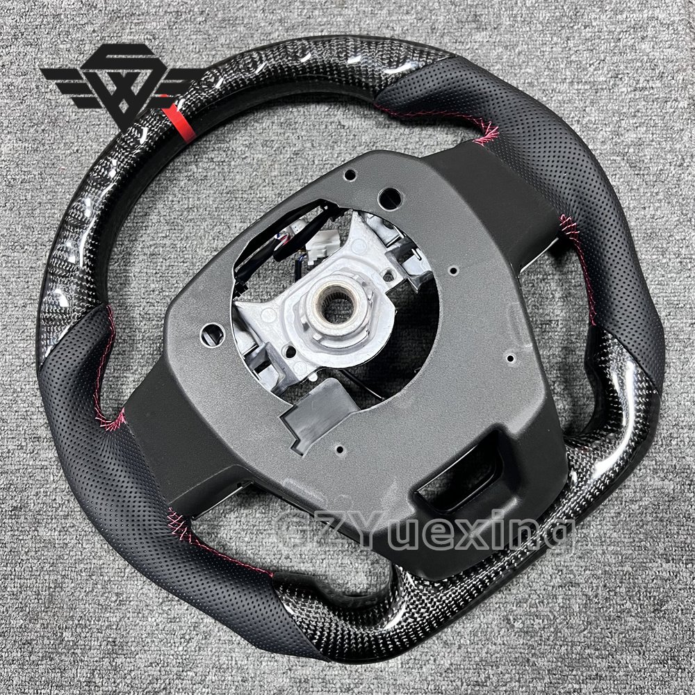 High Quality For Toyota LC300 New Design Small Hole Carbon Fiber Car Steering Wheel Assembly Sports Model