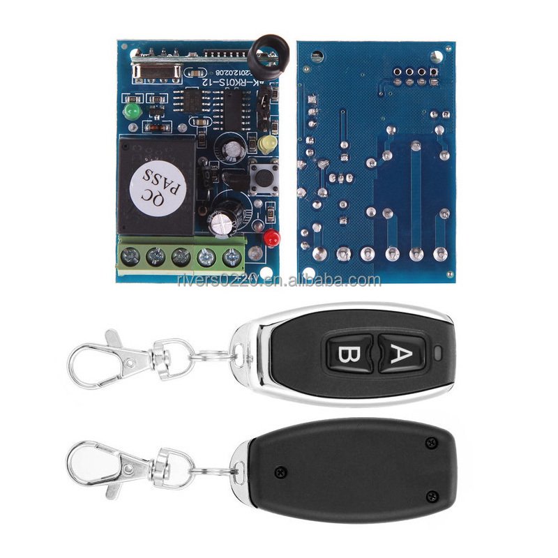 12V Wireless Remote Control Switches 433MHz 24 1CH Wireless RF Relay Remote Control Switch Receiver for Wireless Electronic Lock