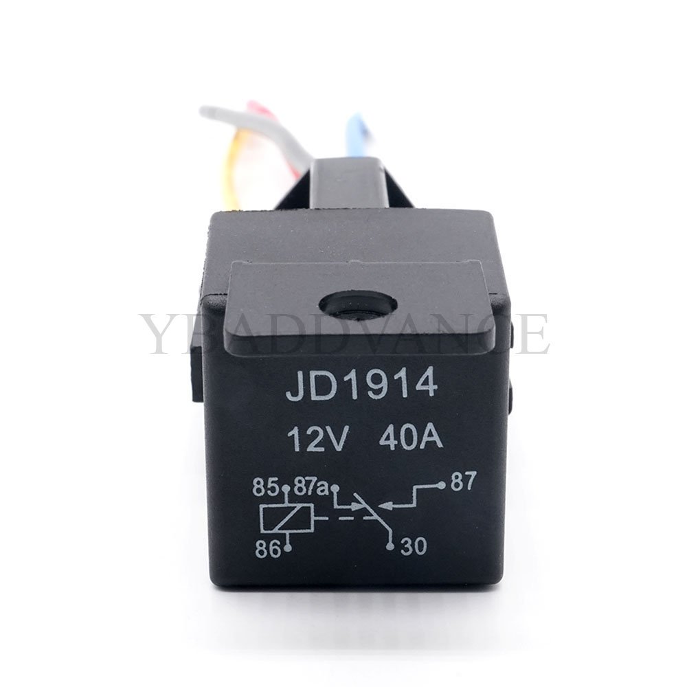 JD1914 12V 40A 5 Pin Automotive SPDT Relay for Automotive Truck Van Motorcycle Boat