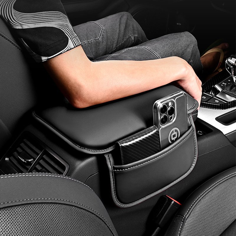 Universal Car Armrest Box Height Pad, Car Memory Cotton Armrest Box Pad, Central Armrest Box, Interior Accessories