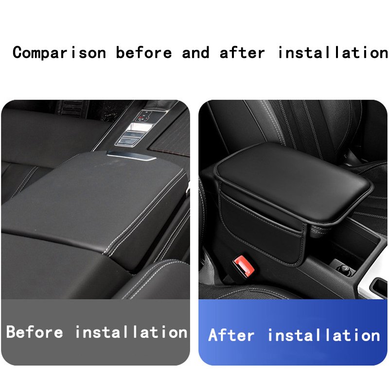 Universal Car Armrest Box Height Pad, Car Memory Cotton Armrest Box Pad, Central Armrest Box, Interior Accessories