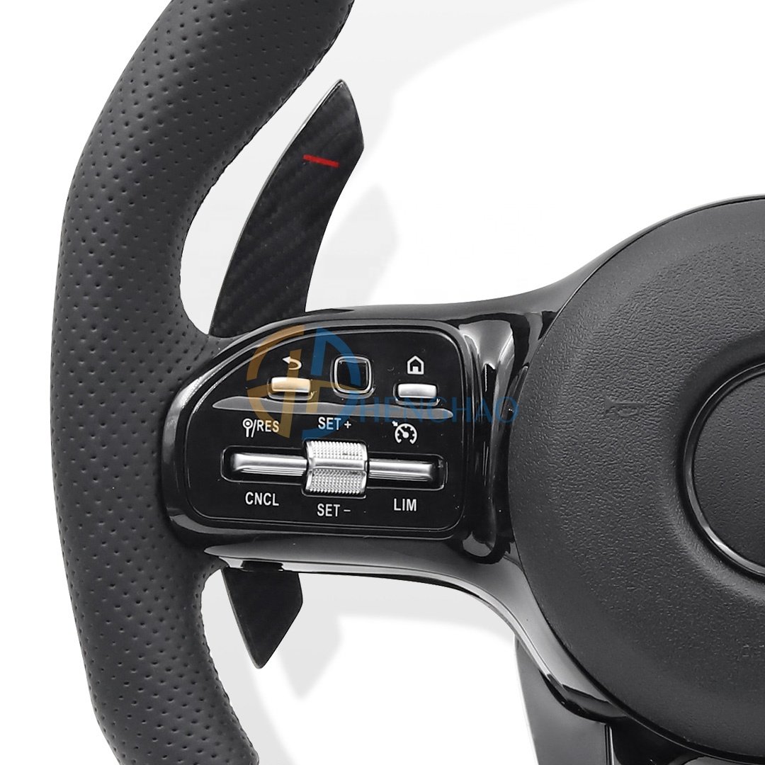 Custom Steering Wheel Accessories For Mercedes Benz AMG GLE C-Class G-Class W204 W213 W463 W166 W205 Carbon Fiber Steering Wheel