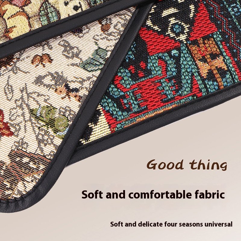 Universal New Car Armrest Storage Leather Bag Heightened Central Pillowcase Cup Holder Fabric Booster Pad Car Interiors