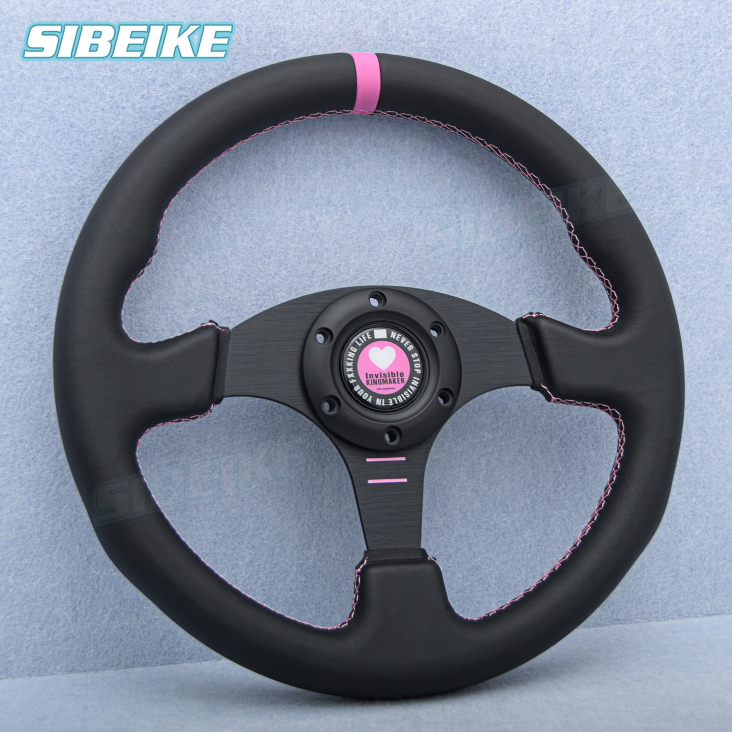 Ready to Ship 13Inch JDM Microfiber Leather Refit Steering Wheel Universal Sim Racing Sport Steering Wheel Auto Accessory