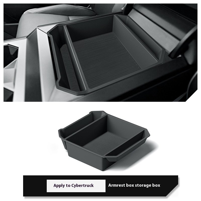 ABS Material Cybertruck & Cyber Pickup Car Storage Box Accessories Central Control Armrest Box Interior Kits for Tesla
