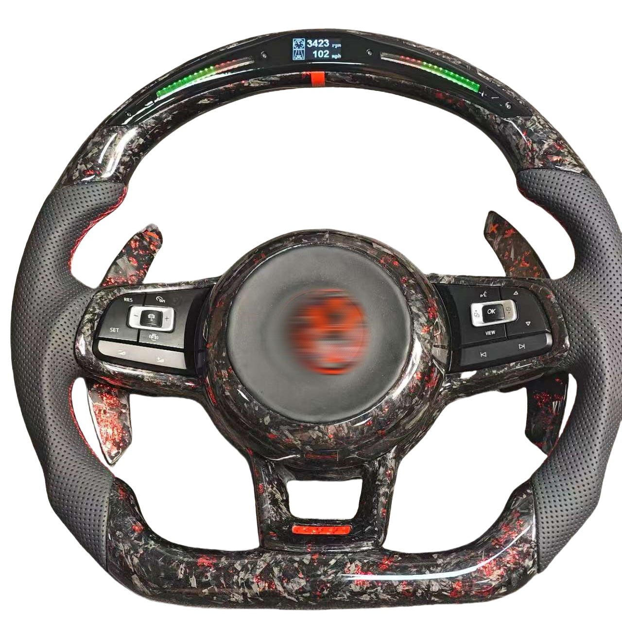 Car Steering Wheel For Volkswagen VW Golf 7 R golf7 mk7 GTI 7R Steering Wheels Volant Lenkrad Carbon Fiber