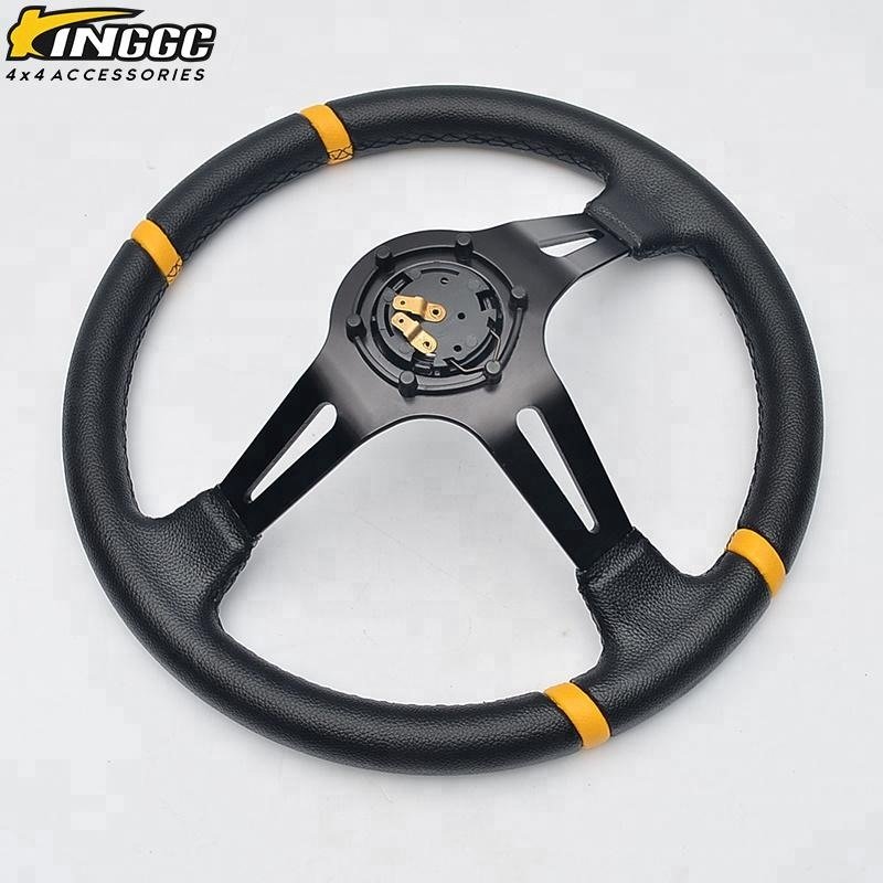 Universal PVC dish volante steering wheel 14 inch 350mm