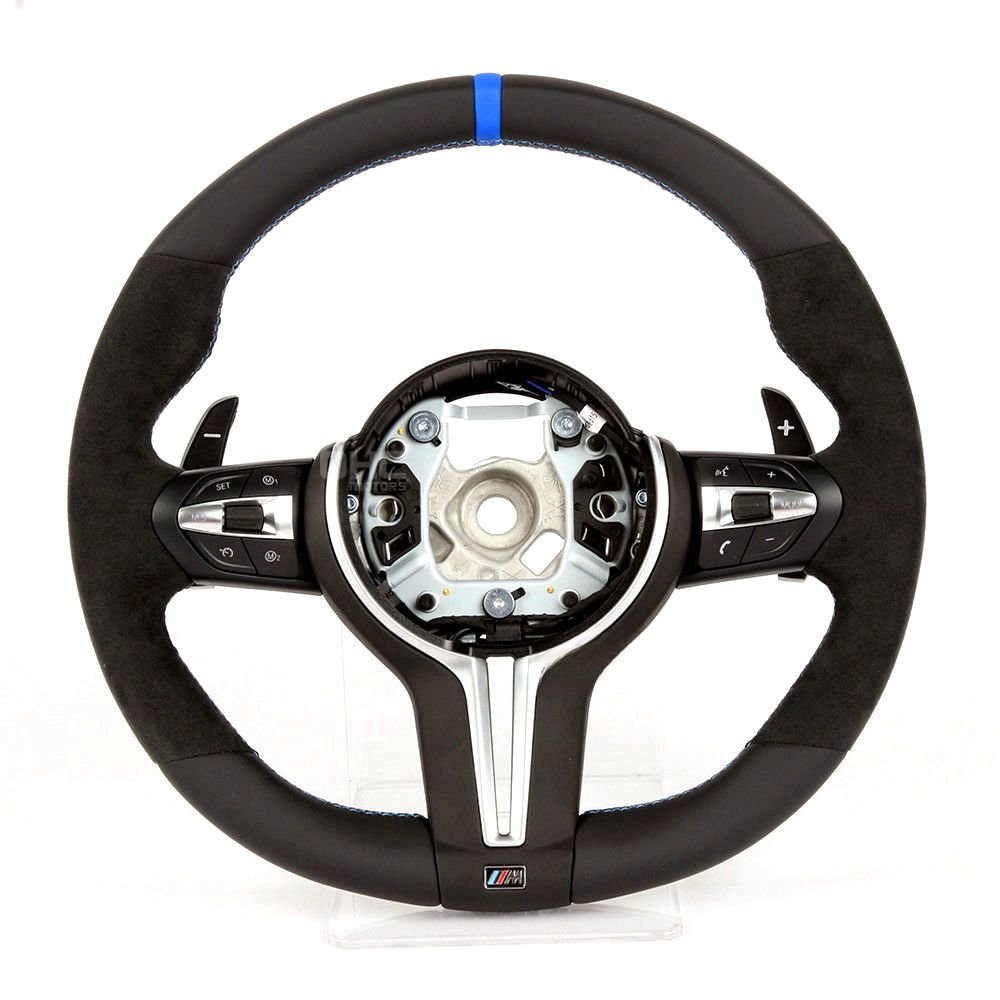 Specially tailored For BMW F10 F30 M5 M6 E60 E70 Carbon Fiber Steering Wheel Modification Leather perforated steering wheel