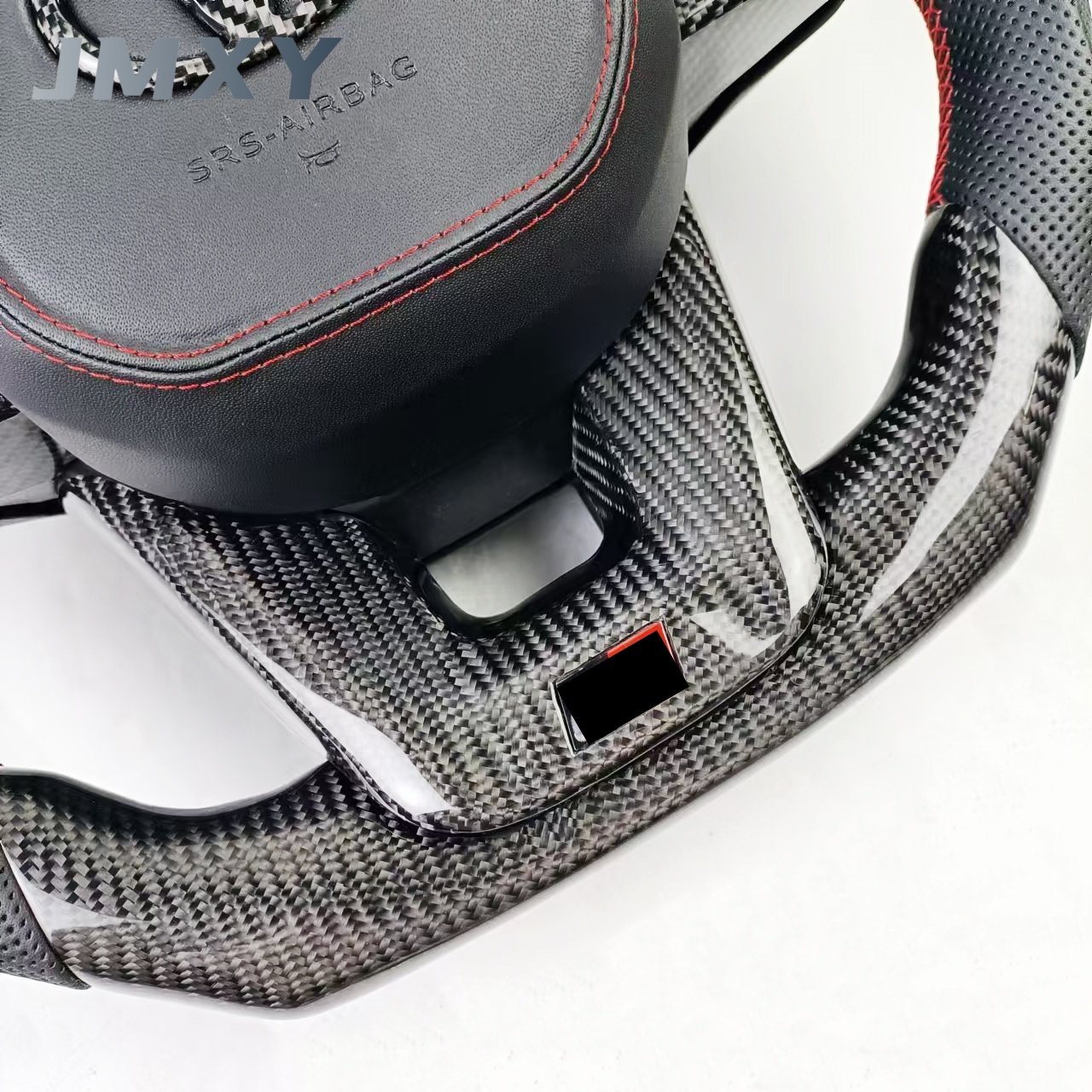 For Toyota Land Cruiser LC79 LC76 LC70 2008-2021 GR Style Sports Carbon Fiber Steering Wheel Black Button Design