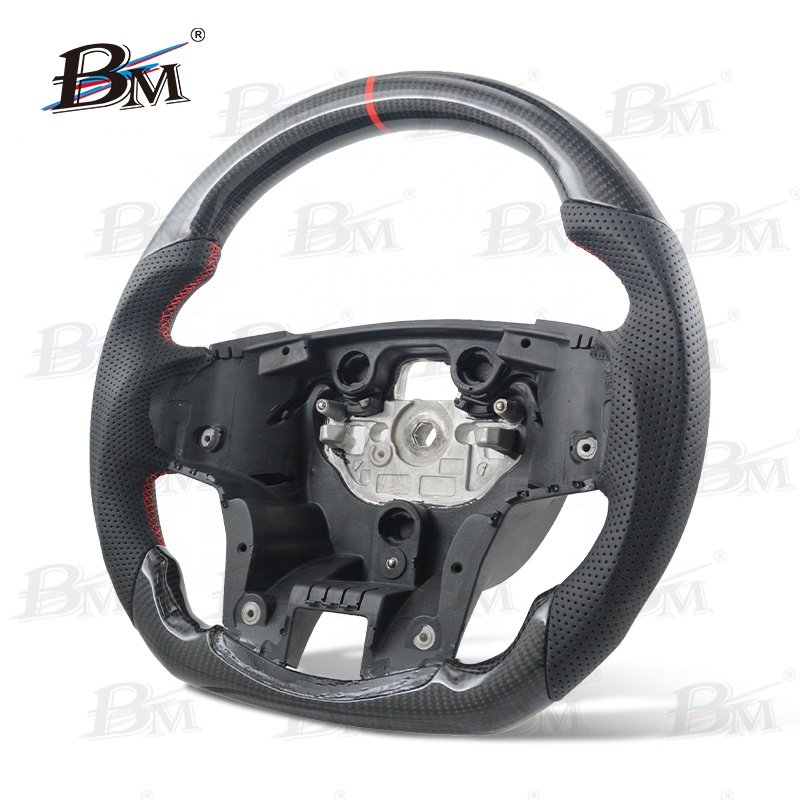 100% Real Glossy Carbon Fiber For FORD RANGER Asian Version Automobile Steering Wheels Vehicle's Interior Accessory 2015-2022