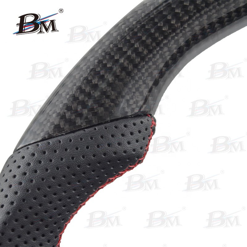 100% Real Glossy Carbon Fiber For FORD RANGER Asian Version Automobile Steering Wheels Vehicle's Interior Accessory 2015-2022