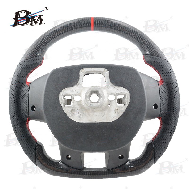 100% Real Glossy Carbon Fiber For FORD RANGER Asian Version Automobile Steering Wheels Vehicle's Interior Accessory 2015-2022