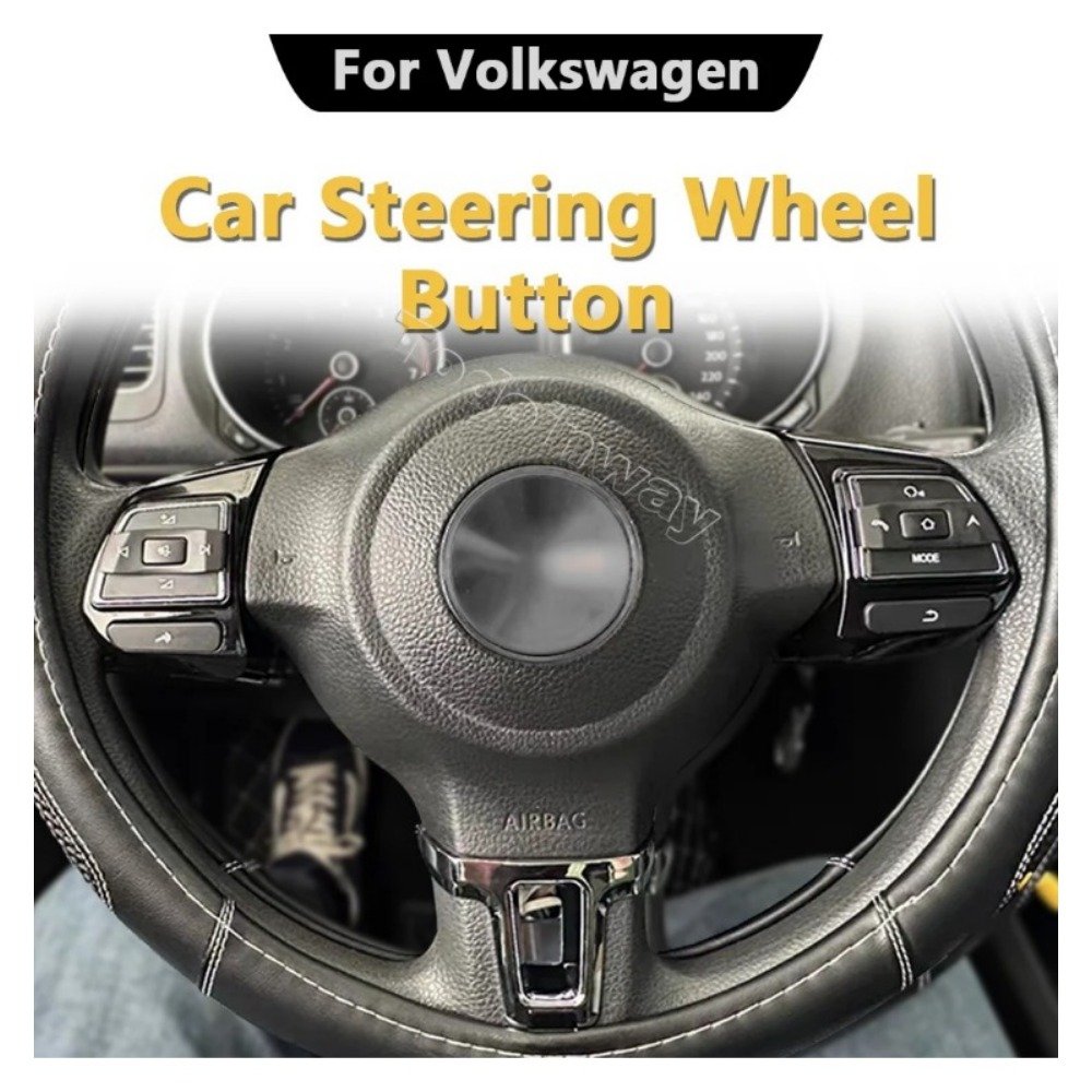 Car Steering Wheel Control Switch Volume Audio Media Phone Button for VW Jetta Golf Polo Bora Sagitar Santana 2015 Refit