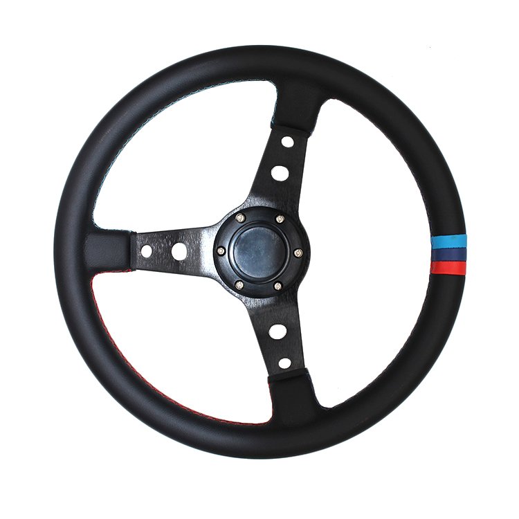 Leather 60mm JDM Racing Culture car 14 inches racing steering wheel
