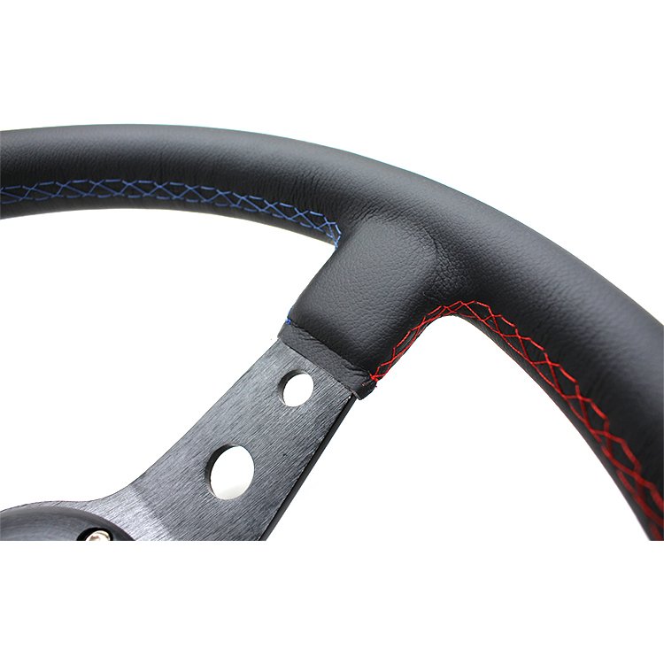 Leather 60mm JDM Racing Culture car 14 inches racing steering wheel