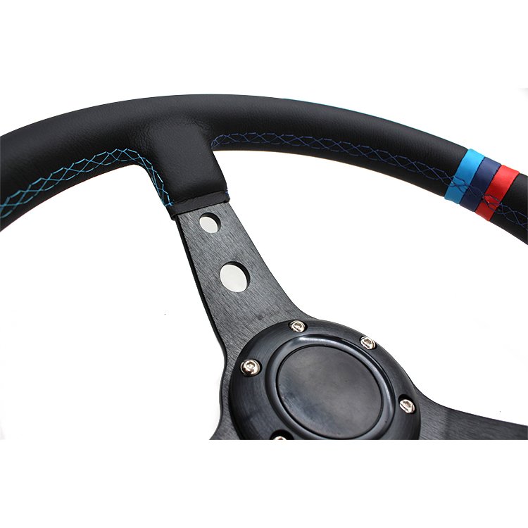 Leather 60mm JDM Racing Culture car 14 inches racing steering wheel