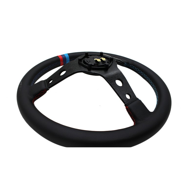 Leather 60mm JDM Racing Culture car 14 inches racing steering wheel