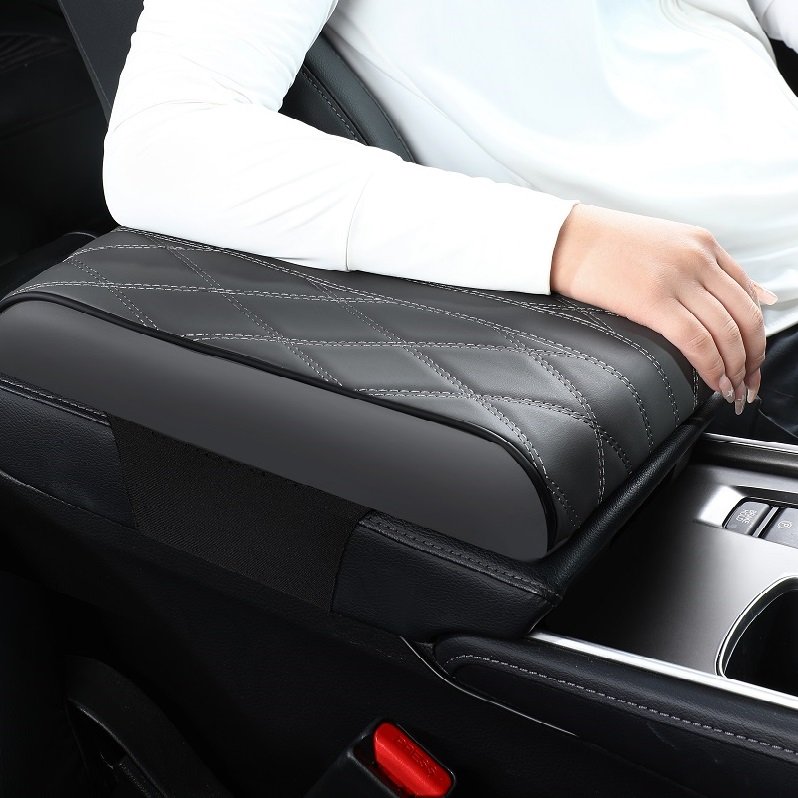 Car Front Storage Box Armrest Box Pad Hand Cushion Center Console Cover Armrest for Car