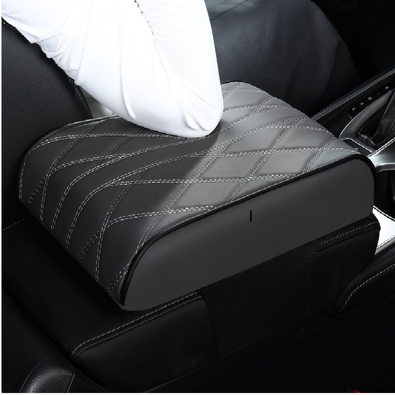 Car Front Storage Box Armrest Box Pad Hand Cushion Center Console Cover Armrest for Car
