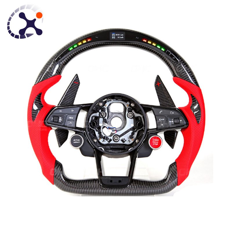 Fit for 17-22 Audi R8 LED smart Carbon Fiber Steering Custom Racing Wheel