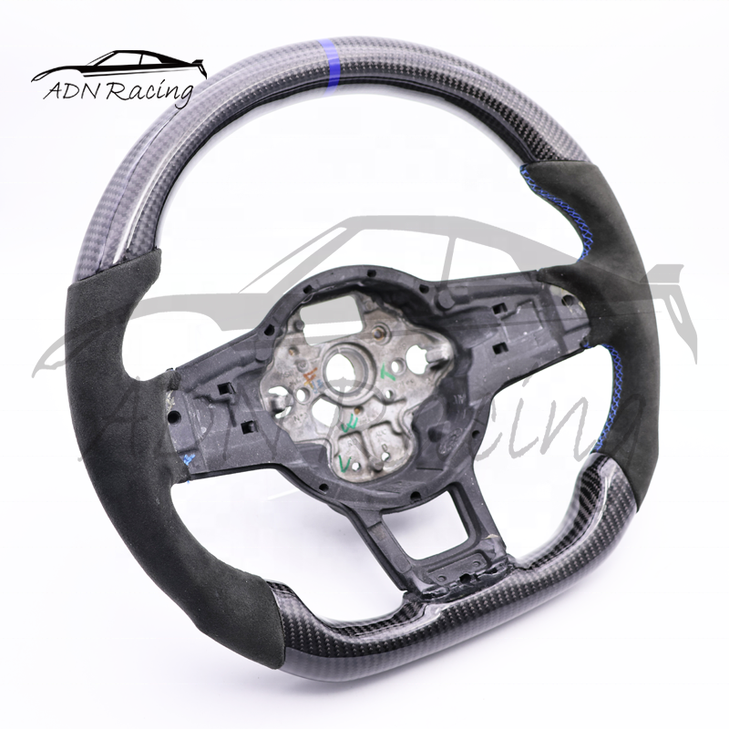 For VW Golf MK7 MK7.5 GTI R Customized Carbon Fiber Steering Wheel 2003-2020