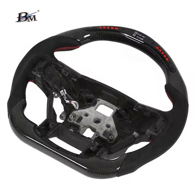 High Quality Real Led Carbon Fiber For Ford F150 2015 2016 2017 2018 2019 2020 Raptor Custom Car Steering Wheels Interior By BM