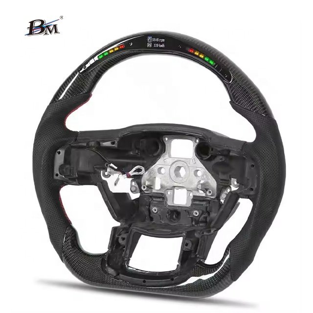 High Quality Real Led Carbon Fiber For Ford F150 2015 2016 2017 2018 2019 2020 Raptor Custom Car Steering Wheels Interior By BM