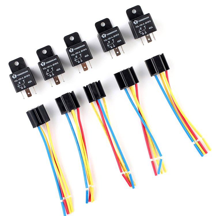 40A Waterproof Auto Relay 5 Pin Male Female Wire Connector