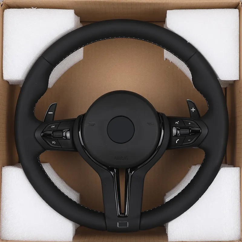 With Piano-black Trim M Sport Leather Steering Wheel for BMW F10 F20 F30 F40 F44 F45 F52 X1 F48 X2 F47 F80 F82 F87 M2 M3 M4 M5