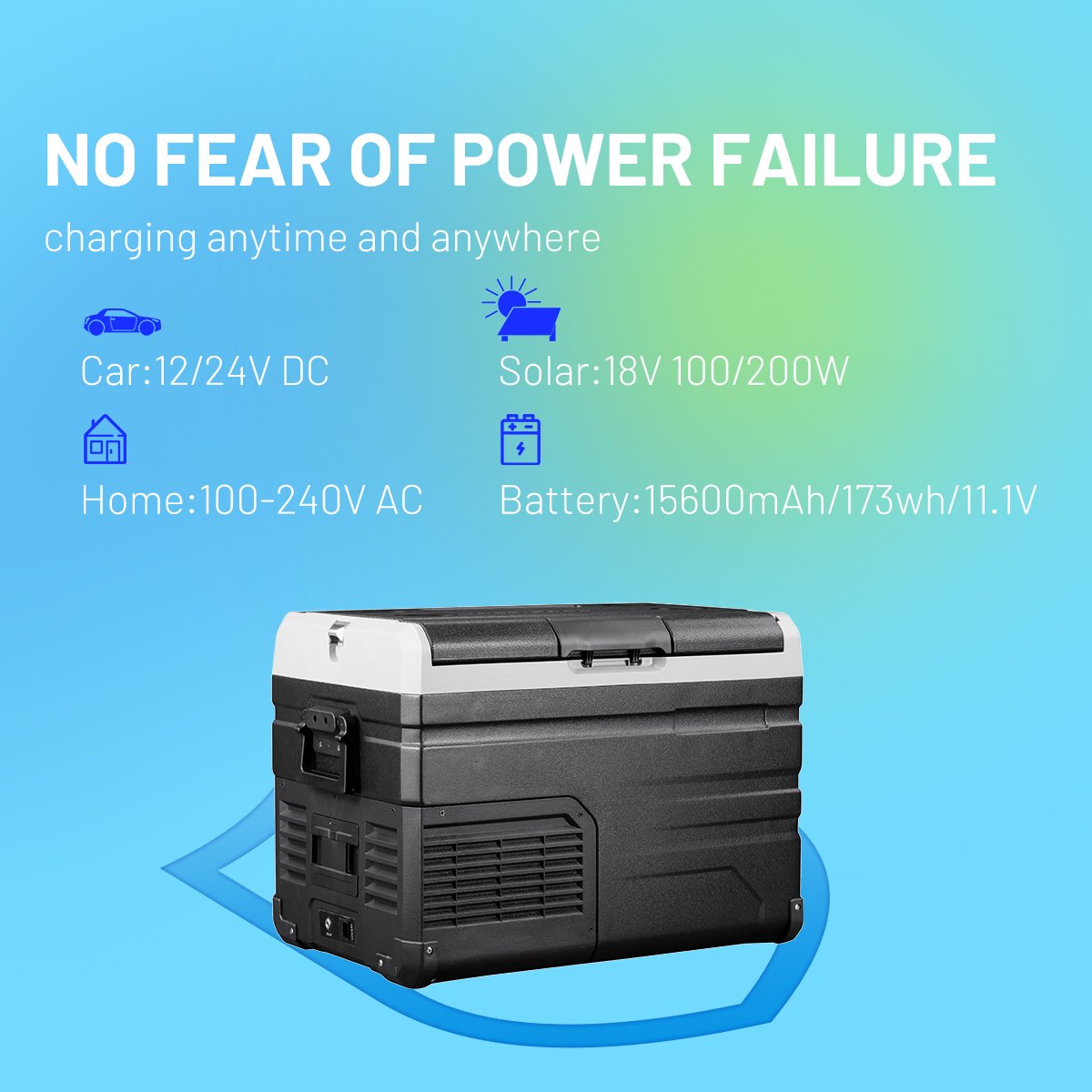 Alpicool TS40 Dc 12v 24v Mini Fridges Freezers Solar Charging Refrigerator for Outdoor Camping Fishing Boat Truck