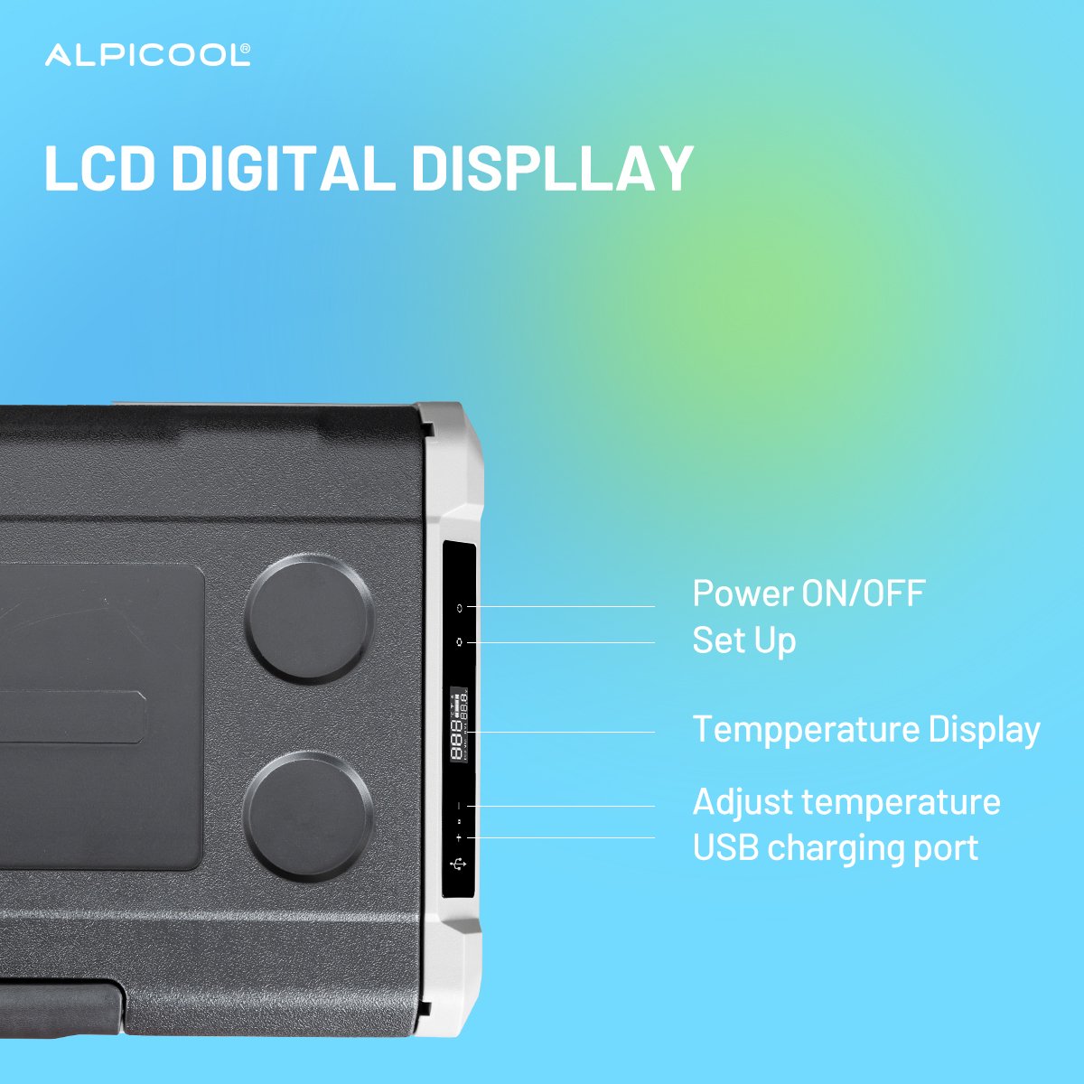 Alpicool TS40 Dc 12v 24v Mini Fridges Freezers Solar Charging Refrigerator for Outdoor Camping Fishing Boat Truck